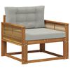 vidaXL Outdoor Mittelsofa Massivholz Akazie Natur