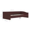 vidaXL Tagesbett mit Matratze USB Lila Stoff 90x200 cm