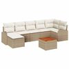vidaXL Gartensofa-set 8 stk. Beige und Creme Poly-Rattan