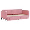 vidaXL Tagesbett Ausziehbar mit Schubladen Rosa 80x200 cm Samt