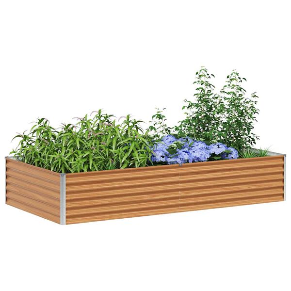 vidaXL Hochbeet 195x100x36 cm Cortenstahl
