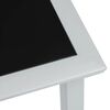 vidaXL Sonnenliegen 2 Stk. mit Tisch Aluminium Schwarz