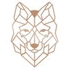 Homemania Wanddekoration Wolf 41x57 cm Stahl Kupfer