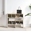 vidaXL Schuhregale 2 Stk. Stapelbar Sonoma-Eiche 89,5x30x40 cm