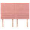 vidaXL Kopfteil Rosa 144x5x118/128 cm Samt