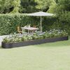 vidaXL Hochbeet Verzinkter Stahl 544x100x36 cm Anthrazit