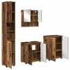 vidaXL Badezimmermöbel Set Wandmontiert 4 pcs Altholz Holzwerkstoff