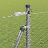 vidaXL Zaunpfosten Silber 50 x 1,5 m (36 mm Maschenweite) Stahl