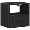 vidaXL Wand-Nachttisch Schwarz 40x31x39,5 cm