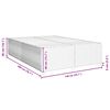 vidaXL Bettgestell Blau 140x200 cm Samt