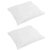 vidaXL Kopfkissen mit Kissen 2 pcs Wei&szlig; 65 x 65 cm Feder