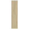 vidaXL Bücherregal/Raumteiler Sonoma-Eiche 80x30x135 cm Holzwerkstoff