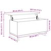 vidaXL Couchtisch Grau Sonoma 90x44,5x45 cm Holzwerkstoff