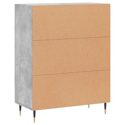 vidaXL Sideboard Betongrau 69,5x34x90 cm Holzwerkstoff