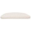 vidaXL Stufenmatten 20 Stk. 56x17x3 cm Wei&szlig; Halbrund