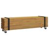 vidaXL TV-St&auml;nder 110 x 30 x 30 cm Braun Massivholz Teak
