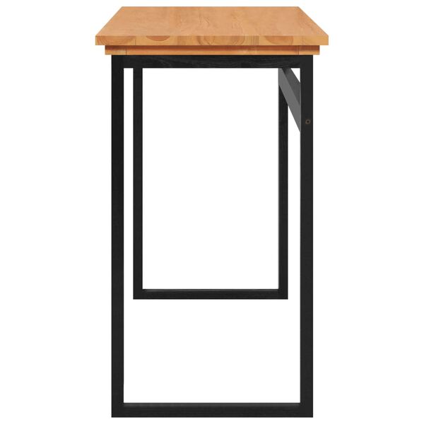 vidaXL Schreibtisch 120x45x75 cm Massivholz Teak