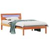 vidaXL Bettrahmen Wachsbraun 90 x 200 cm Massives Kiefernholz