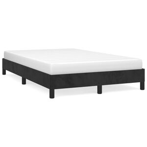 vidaXL Bettgestell ohne Matratze Schwarz 120x200 cm Samt