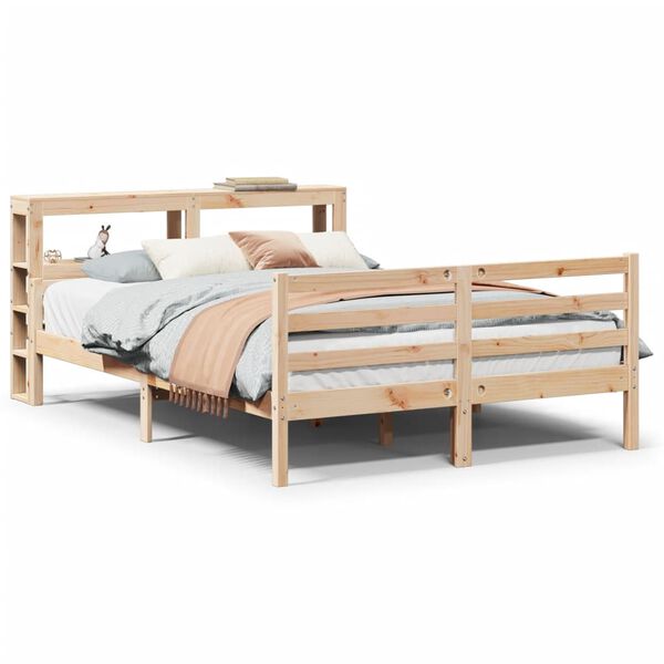 vidaXL Bettgestell mit Kopfteil ohne Matratze 150x200 cm