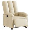 vidaXL Relaxsessel Elektrisch Creme Stoff