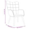 vidaXL Relaxsessel Hellgrau Samt und PVC