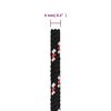 vidaXL Bootsseil Schwarz 4 mm 100 m Polypropylen