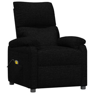 vidaXL Massagesessel Schwarz Stoff