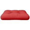 vidaXL Palettenkissen Rot 50x50x12 cm Stoff