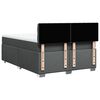 vidaXL Boxspringbett mit Matratze Dunkelgrau 140x190 cm Stoff