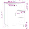 vidaXL Sideboard Wei&szlig; 69,5x34x90 cm Holzwerkstoff