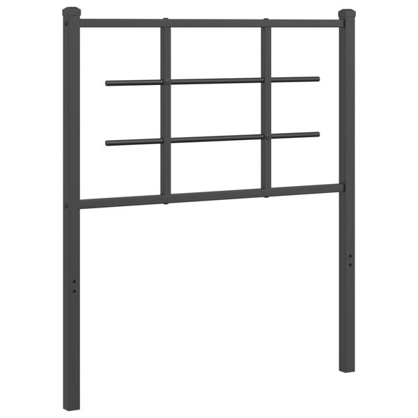 vidaXL Kopfteil Metall Schwarz 75 cm