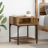 vidaXL Nachttisch Altholz 40 x 40 x 50 cm Holzwerkstoff