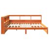 vidaXL B&uuml;cherregal-Bett mit Kopfteil 2 pcs Wachsbraun 200 x 200 cm