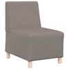 vidaXL Modulares Armfreies Sofa 3 pcs Taupe 55 x 74 x 82 cm Stoff