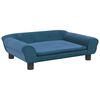 vidaXL Hundebett Blau 70x48x22 cm Samt