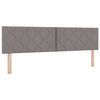 vidaXL Boxspringbett mit Matratze Taupe 200 x 180 cm Polyester