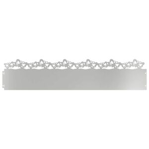 vidaXL Rasenkanten 10 pcs 103 x 0,05 x 22 cm Verzinkter Stahl Silber