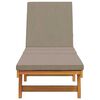 vidaXL Sonnenliege mit Kissen Braun 63 x 199 x 85cm Massivholz Akazie
