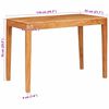 vidaXL Esstisch Braun 110 x 55 x 76 cm Massivholz Akazie