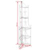 Pflanzentreppe Blumenregal Standregal Eckregal Blumentreppe Stahl wei&szlig;