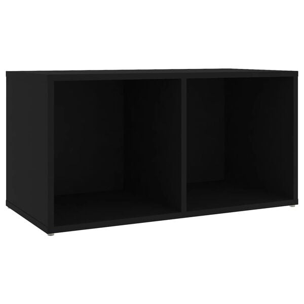 vidaXL 5-tlg. TV-Schrank-Set Schwarz Holzwerkstoff