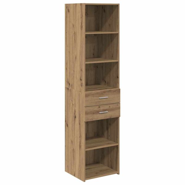 vidaXL Highboard Artisan-Eiche 45 x 42,5 x 185 cm Holzwerkstoff