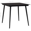 vidaXL 5-tlg. Garten-Essgruppe PVC Rattan Schwarz