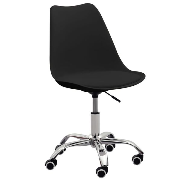 vidaXL Esszimmerstuhl Schwarz Kunstleder