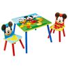 Disney 3-tlg. Tisch- und Stuhl-Set Micky Maus Holz WORL119014