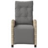 vidaXL 3-tlg. Bistro-Set mit Kissen Beigemischung Poly Rattan