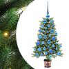 vidaXL Weihnachtsbaum mit 150 LEDs mit St&auml;nder Gr&uuml;n 90 cm PE