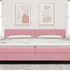 vidaXL Kopfteil mit Kopfteil Rosa 200 cm Kunstleder