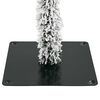 vidaXL Weihnachtsbaum mit 150 LEDs Wei&szlig; 150 cm PE und Stahl